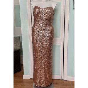 Gold Alfred Angelo Size 24 Straight dress